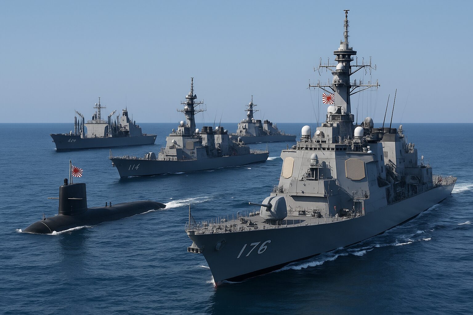 衛隊の保有戦力一覧　護衛艦(戦艦)・潜水艦・支援艦の画像