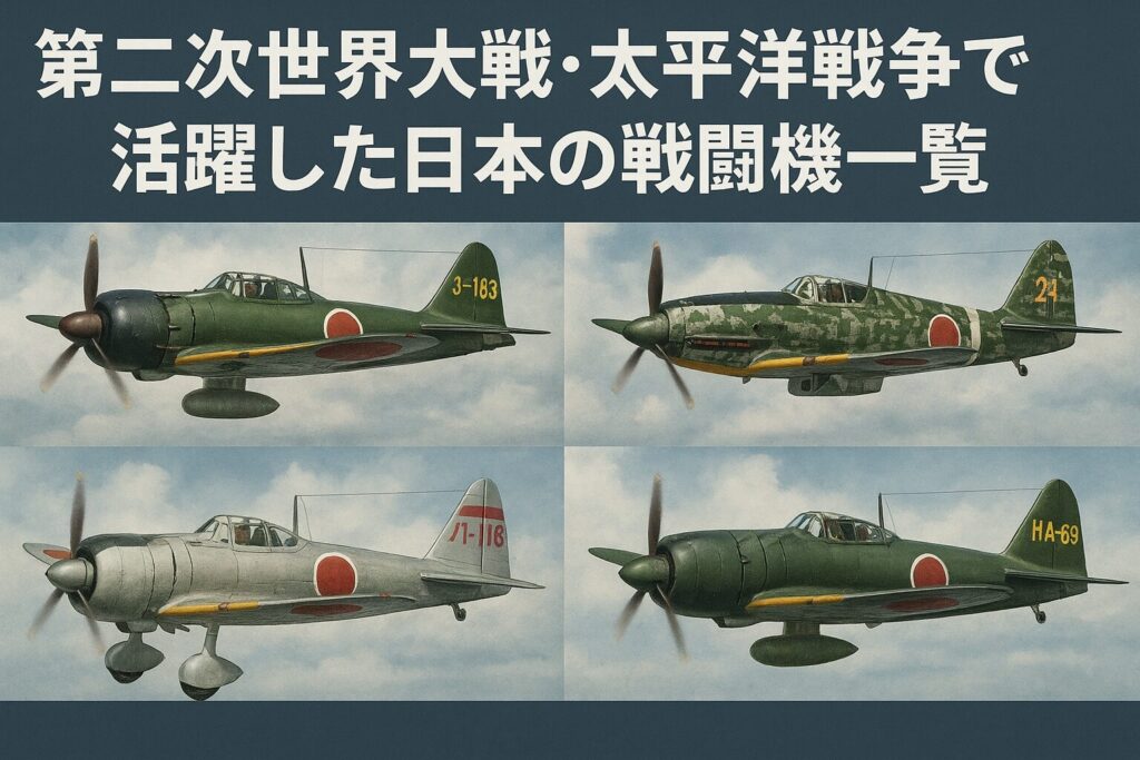 第二次世界大戦・太平洋戦争で活躍した日本の戦闘機一覧