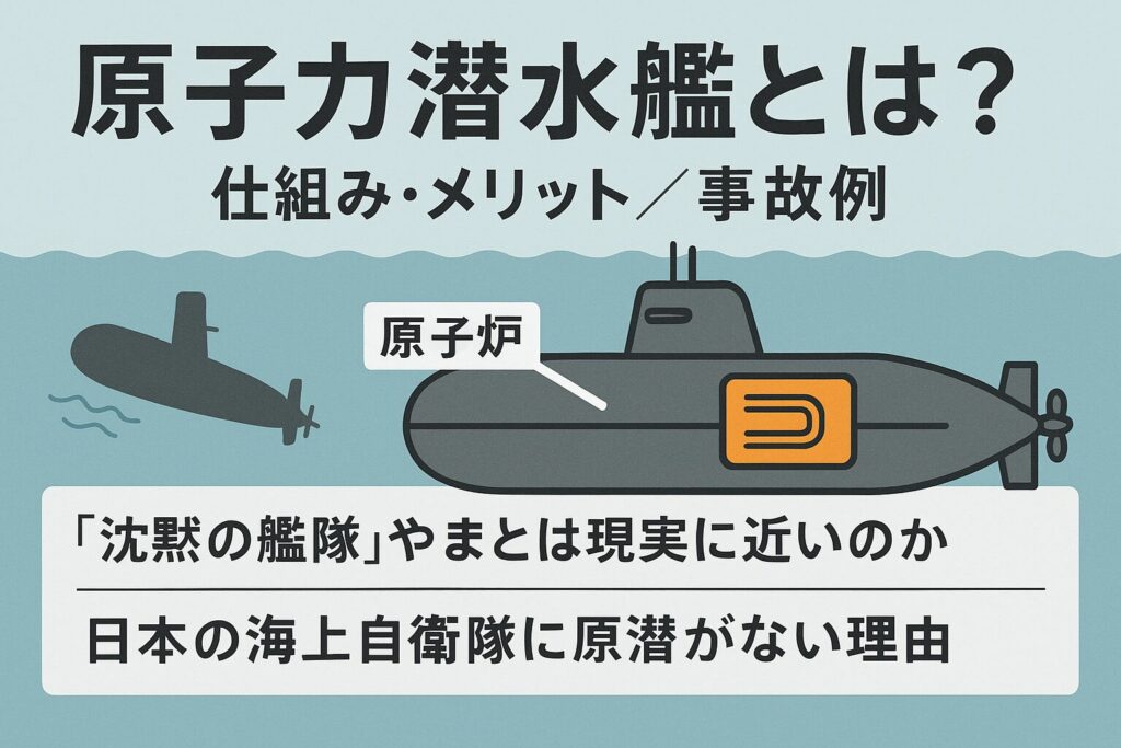 原子力潜水艦とは？仕組み・メリット／事故例｜『沈黙の艦隊』やまとは現実に近いのか／日本の海上自衛隊に原潜がない理由