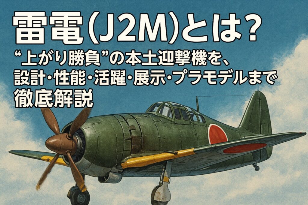 雷電（J2M）とは？――“上がり勝負”の本土迎撃機を、設計・性能・活躍・展示・プラモデルまで徹底解説
