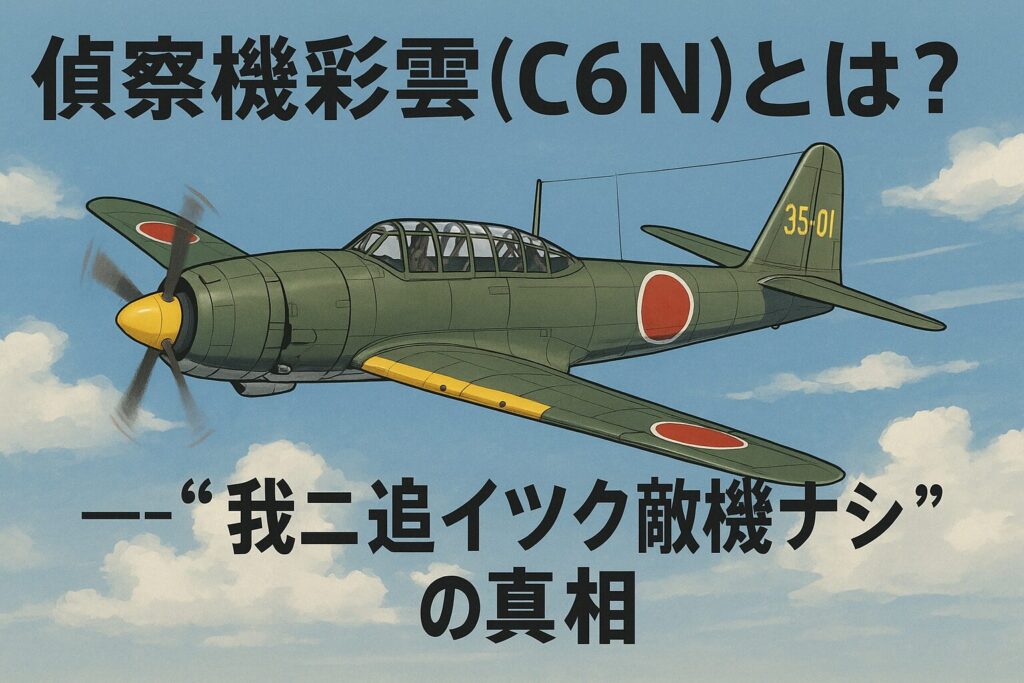 偵察機彩雲（C6N）とは？――“我ニ追イツク敵機ナシ”の真相