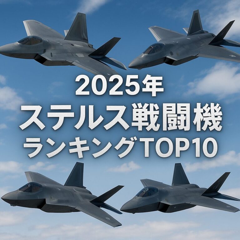 2025年 ステルス戦闘機 ランキング TOP10
