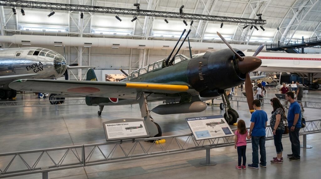 「夜戦型彩雲（C6N1-S）――上向き斜銃を装備し夜間爆撃機迎撃に転用された派生型」