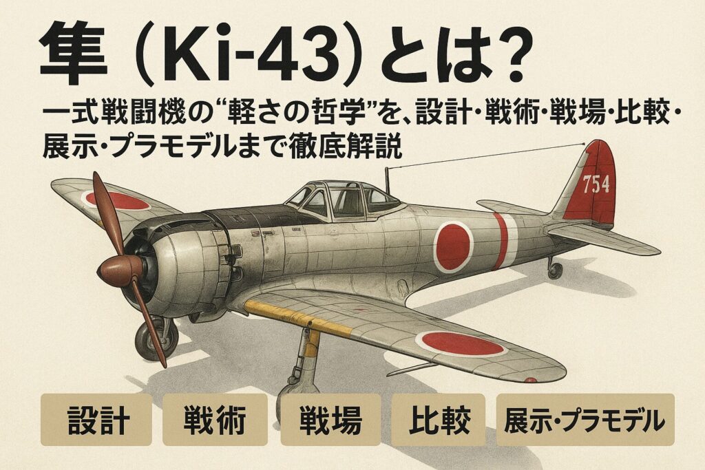 隼（Ki-43）とは？――一式戦闘機の“軽さの哲学”を、設計・戦術・戦場・比較・展示・プラモデルまで徹底解説