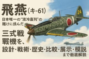 飛燕（Ki-61）とは？――日本唯一の“液冷直列”の賭けに挑んだ三式戦闘機を、設計・戦術・歴史・比較・展示・模型まで徹底解説