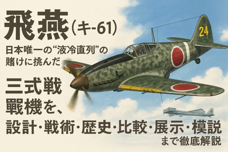 飛燕（Ki-61）とは？――日本唯一の“液冷直列”の賭けに挑んだ三式戦闘機を、設計・戦術・歴史・比較・展示・模型まで徹底解説