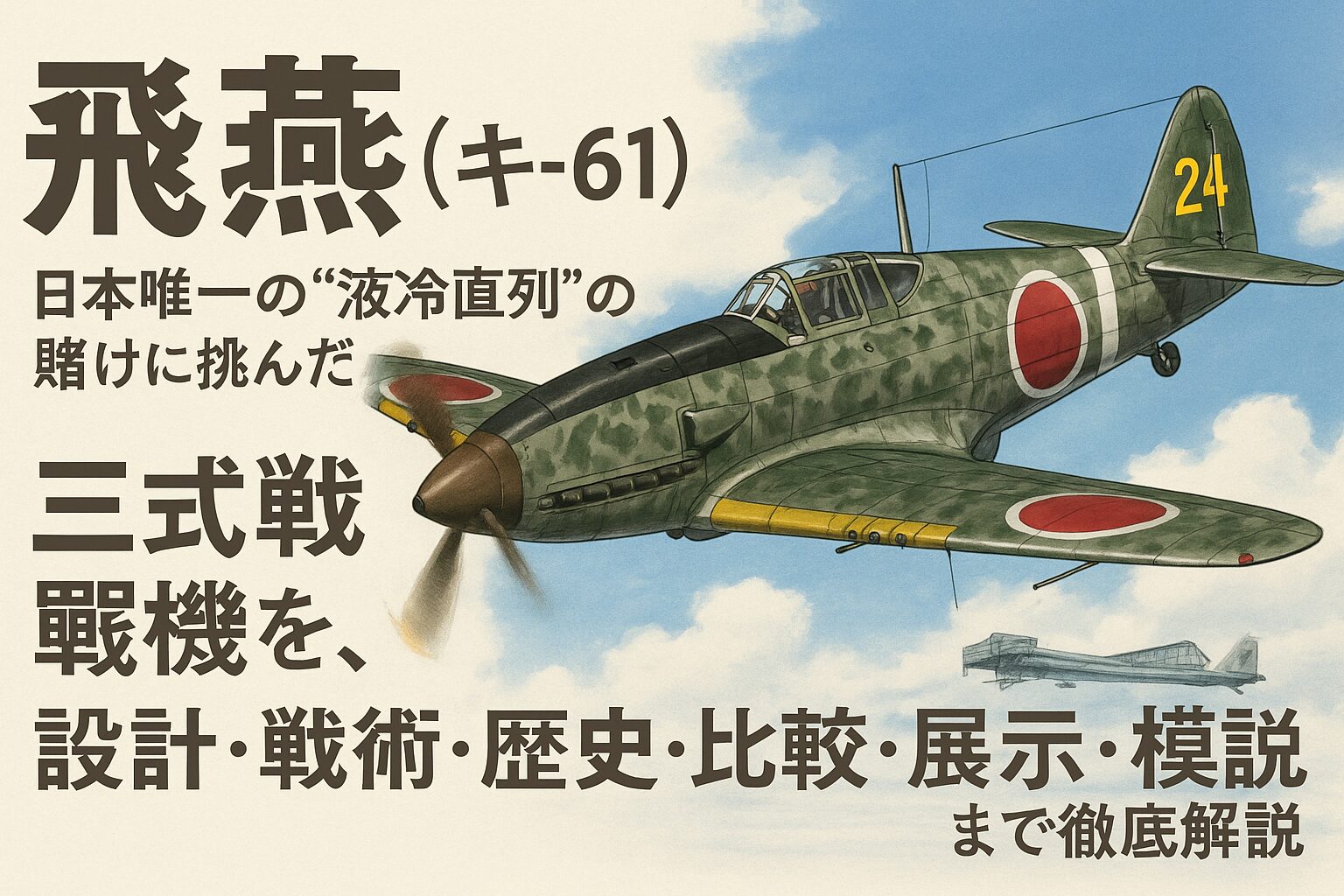 飛燕（Ki-61）とは？――日本唯一の“液冷直列”の賭けに挑んだ三式戦闘機を、設計・戦術・歴史・比較・展示・模型まで徹底解説