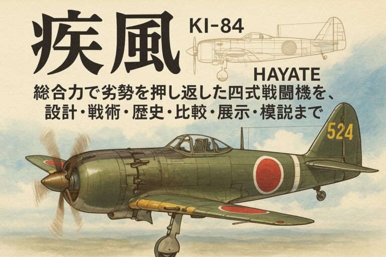 疾風（Ki-84）とは？――“総合力”で劣勢を押し返した四式戦闘機を、設計・戦術・歴史・比較・展示・模型まで徹底解説