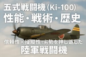 五式戦闘機（Ki-100）とは？性能・戦術・歴史【信頼性×操縦性で劣勢を押し返した陸軍戦闘機】