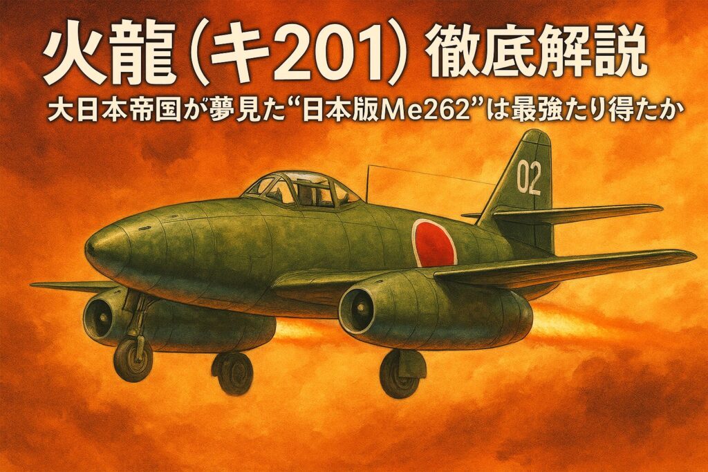 『火龍（キ201）』徹底解説：大日本帝国が夢見た“日本版Me262”は最強たり得たか