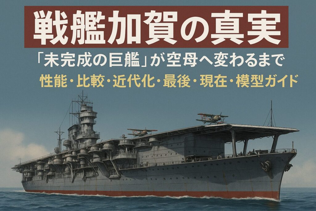 戦艦加賀の真実──「未完成の巨艦」が空母へ変わるまで【性能・比較・近代化・最後・現在・模型ガイド】
