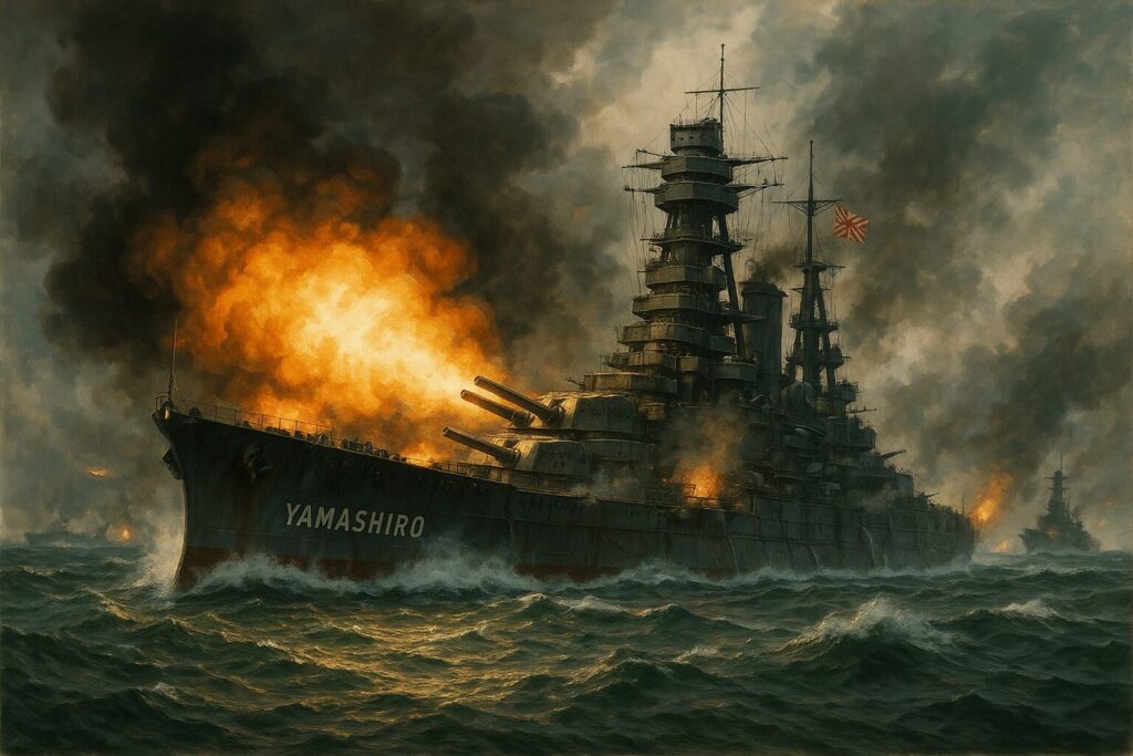 交戦する戦艦山城