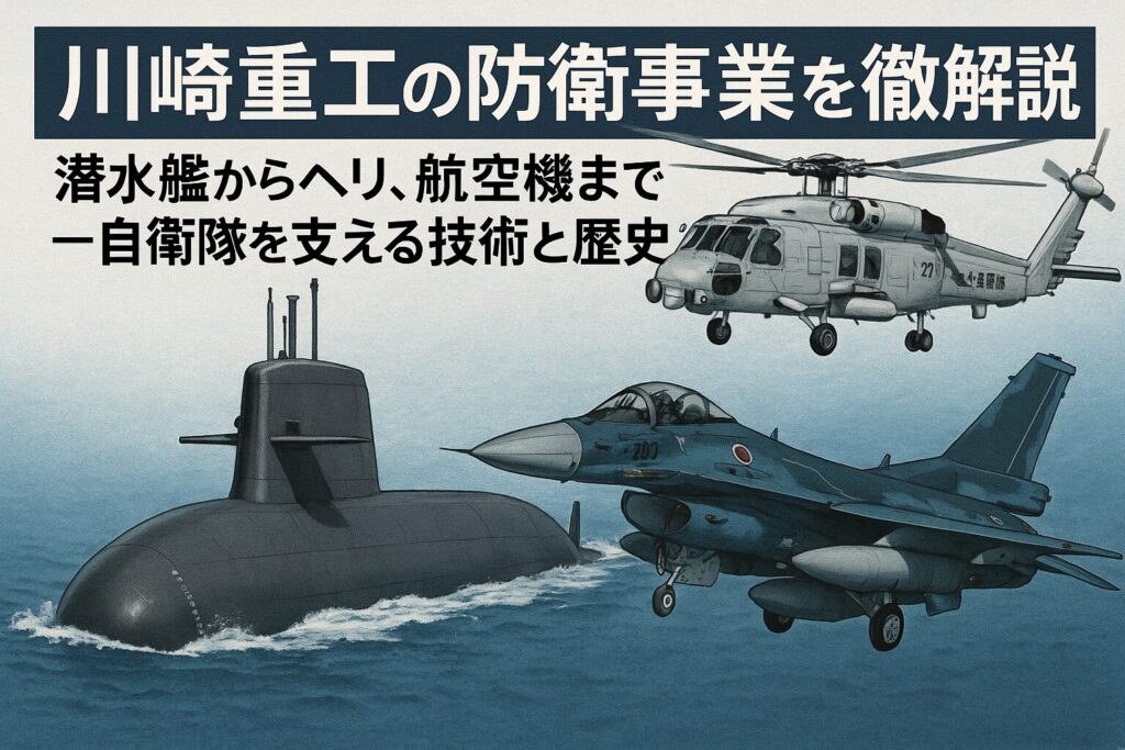 川崎重工の防衛事業を徹底解説：潜水艦からヘリ、航空機まで—自衛隊を支える技術と歴史