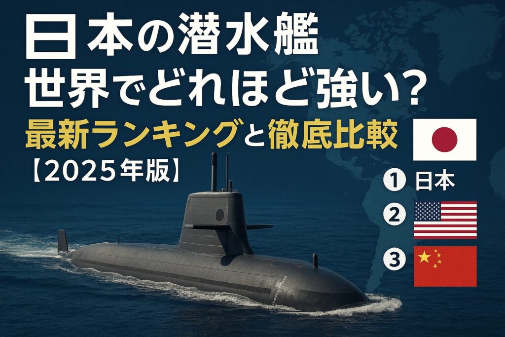 日本の潜水艦は世界でどれほど強い？最新潜水艦ランキングと徹底比較【2025年版】