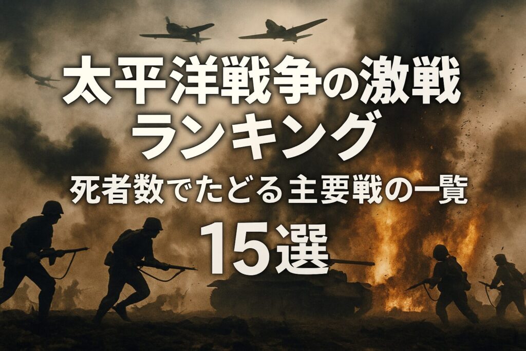 太平洋戦争の激戦地ランキング：死者数でたどる主要戦の一覧15選