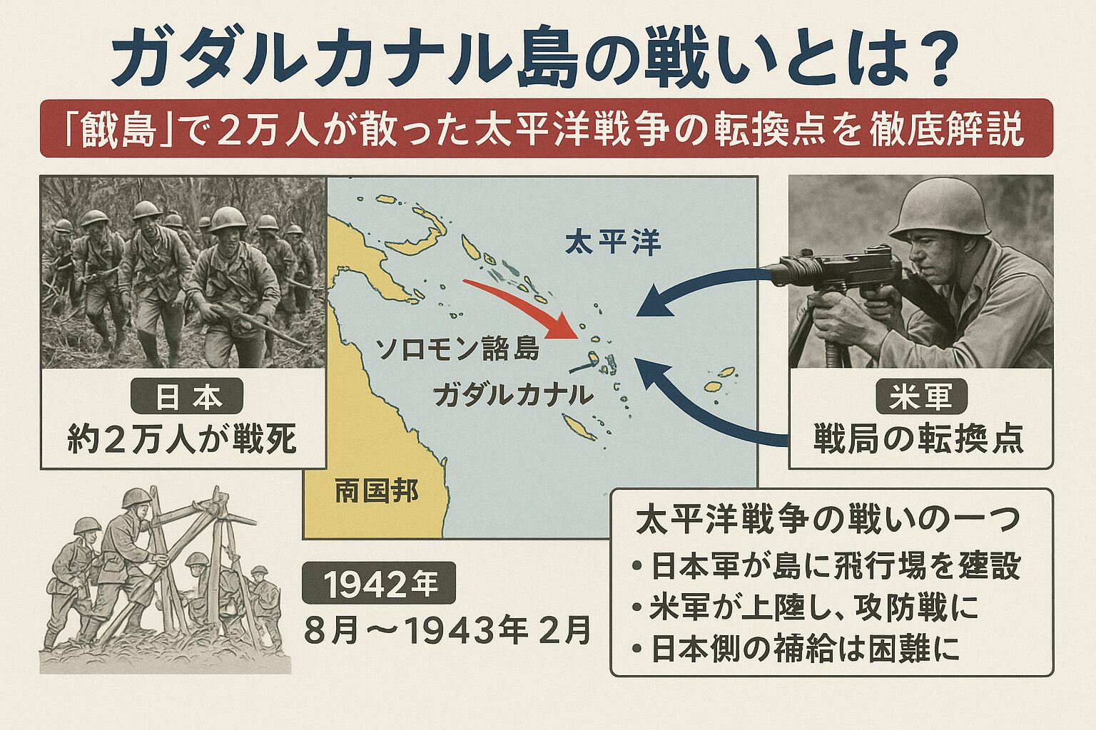 ガダルカナル島の戦い アイキャッチ