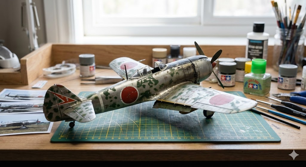 1/48スケールの疾風プラモデル完成品——「速そうで、強そうで、帰って来そう」を再現する