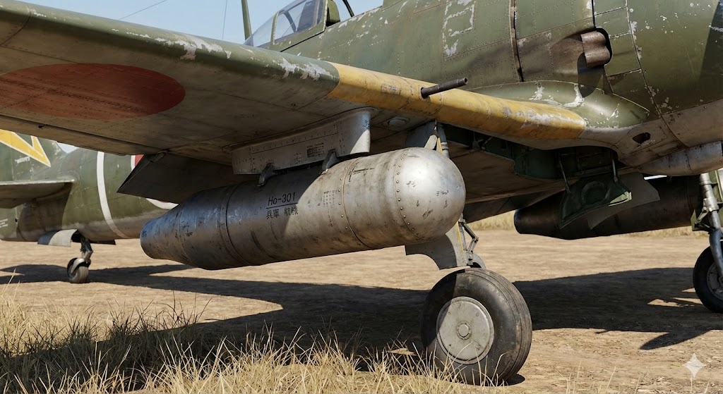 40mm機関砲「ホ301」を搭載した鍾馗II型丙、対爆撃機用の重武装