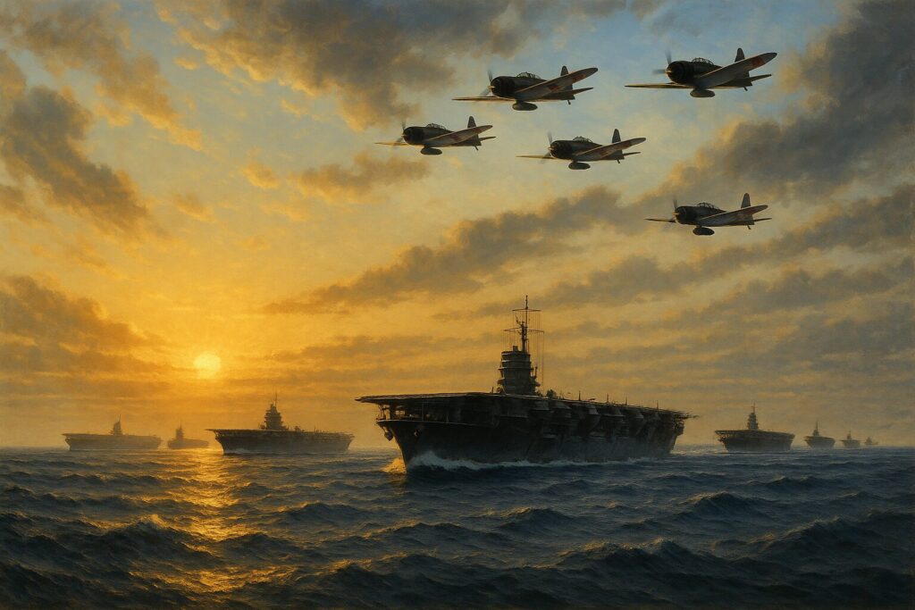 セイロン沖海戦での日本海軍機動部隊