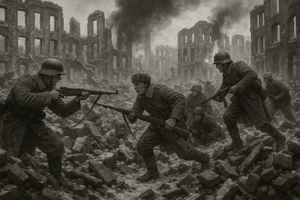 スターリングラード攻防戦 - 瓦礫の中で戦うドイツ軍とソ連軍兵士たち 1942-1943年