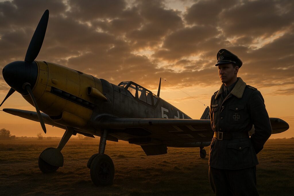 完成度最高峰のBf109F型フリードリヒ戦闘機とドイツ空軍エースパイロット