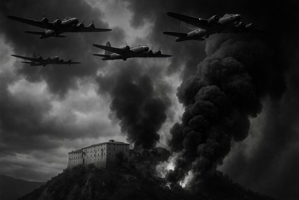 1944年2月15日モンテ・カッシーノ修道院への連合軍爆撃