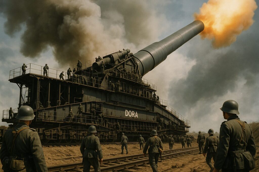 80cm列車砲ドーラ｜セヴァストポリ攻略戦で使用された人類史上最大の火砲