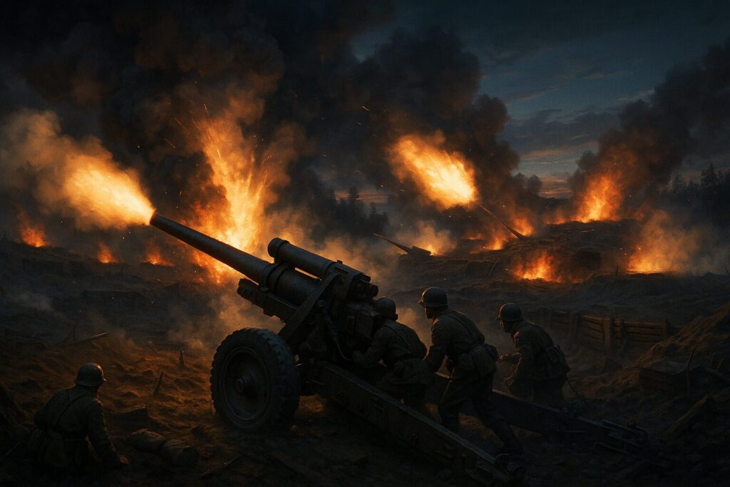 ゼーロウ高地でのソ連軍の砲撃、ベルリンの戦いの開幕