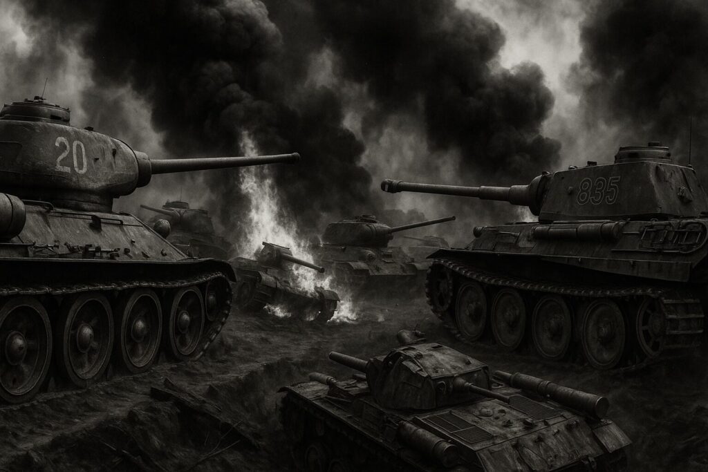 ソ連T-34中戦車の突撃 プロホロフカの戦車戦