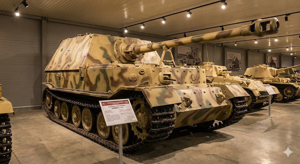 クビンカ戦車博物館に展示されている現存するエレファント駆逐戦車