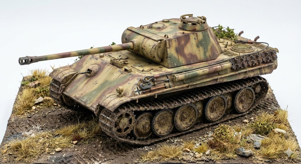 パンターG型の1/35スケールプラモデル作例
