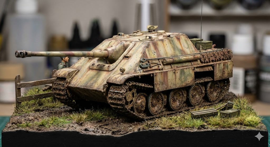 1/35スケール ヤークトパンター完成品プラモデル