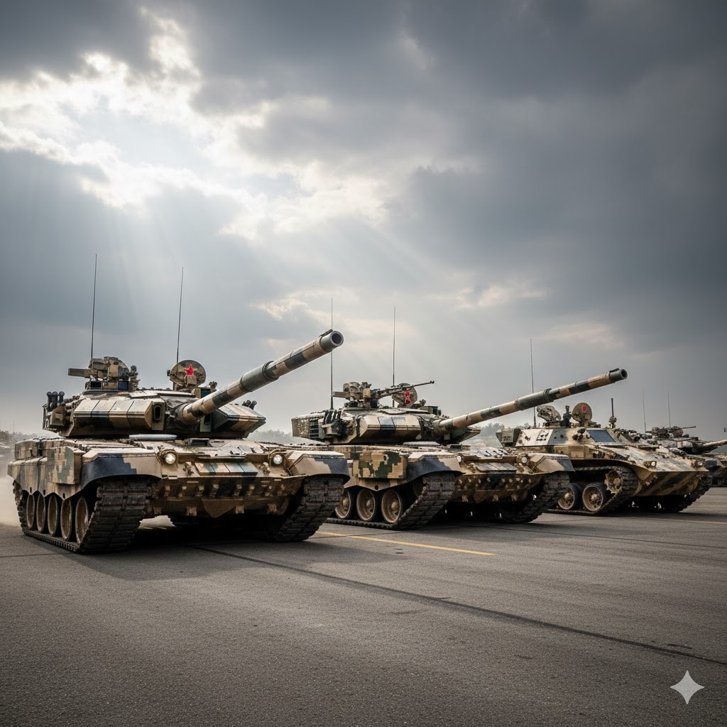 中国人民解放軍の主力戦車ラインナップ