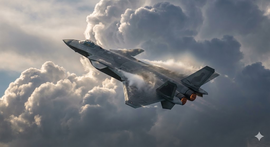 中国のステルス戦闘機J-20。第5世代戦闘機として実戦配備