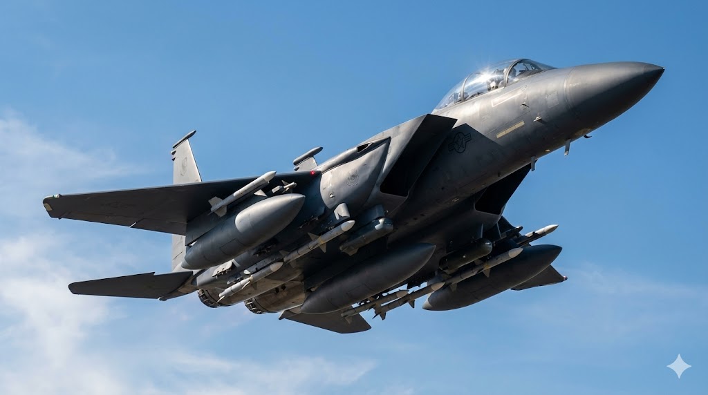 F-15EXイーグルII｜最大22発のミサイル搭載能力を持つ「空飛ぶ弾薬庫」として進化した第4.5世代重戦闘機