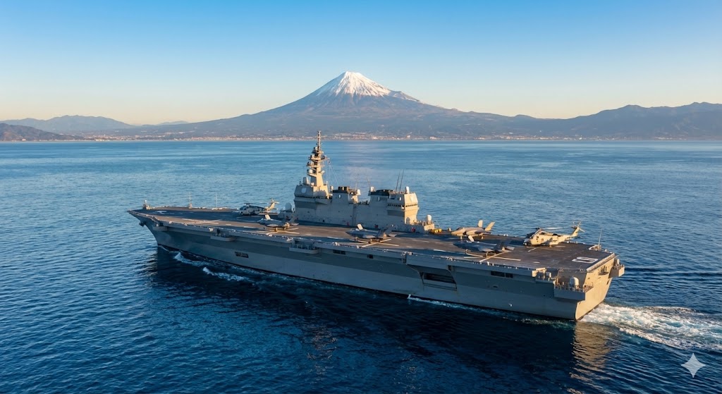 いずも型護衛艦の雄姿 - F-35B戦闘機を甲板に搭載した海上自衛隊最大の護衛艦