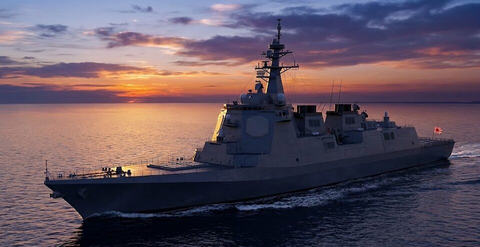 2027年就役予定のイージス・システム搭載艦のイメージ図。基準排水量12,000トン、128セルVLS搭載の巨大戦闘艦