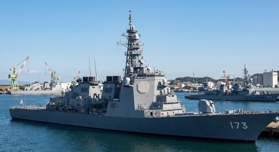 海上自衛隊こんごう型護衛艦、四面のSPY-1Dフェーズドアレイレーダーを搭載