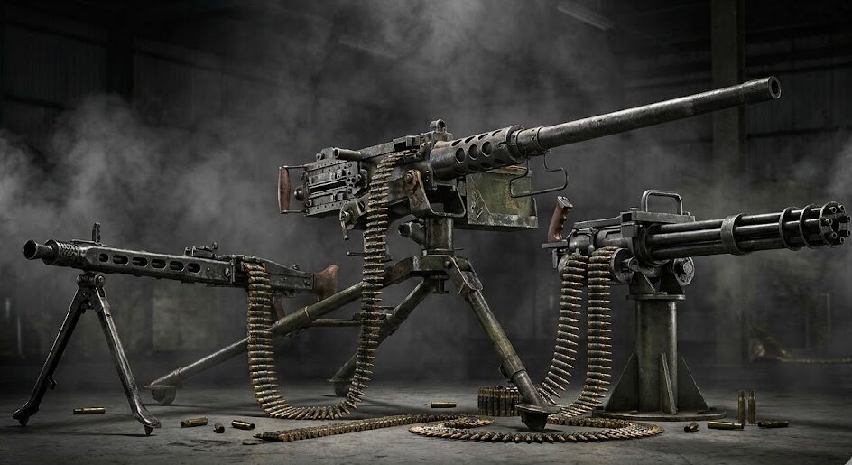 世界最強の機関銃ランキング｜M2ブローニング・MG42・M134ミニガンなど名銃を徹底比較