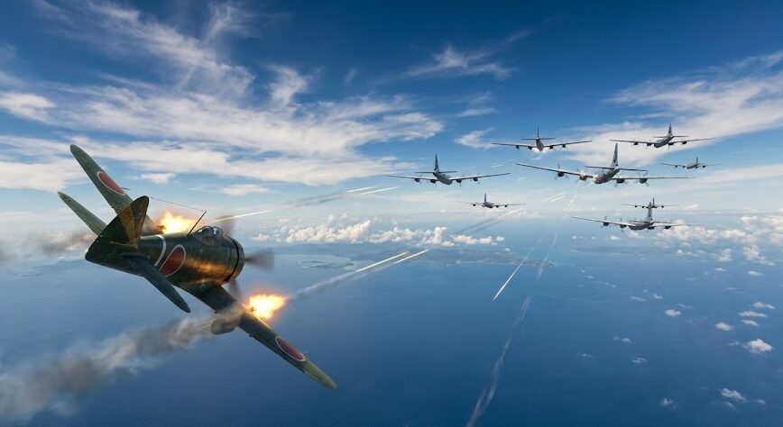 B-29編隊に突入する鍾馗、太平洋戦争末期の本土防空戦