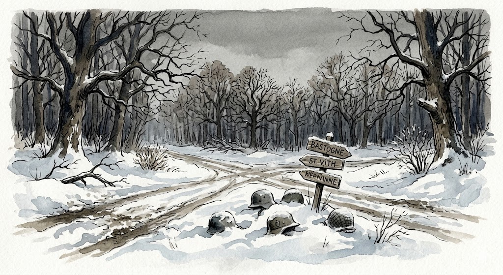 1944年12月のマルメディ近郊