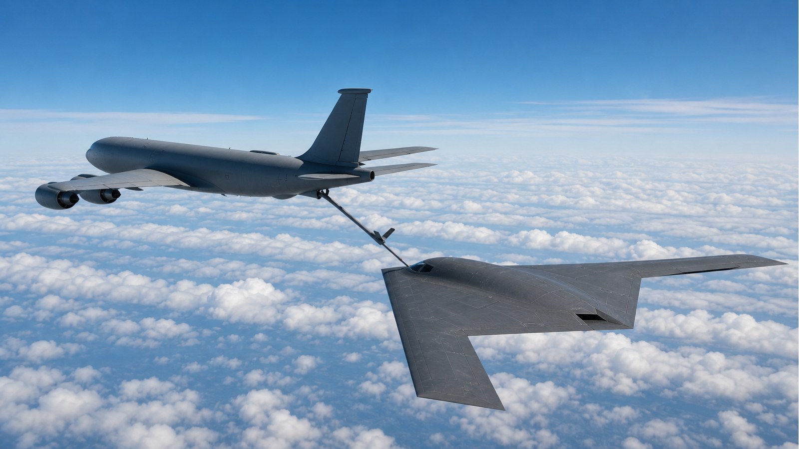 B-21レイダーの空中給油試験イメージ