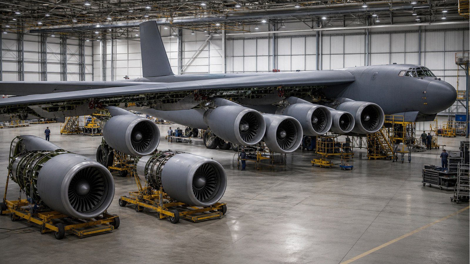 B-52J近代化でF130エンジンへ換装されるイメージ