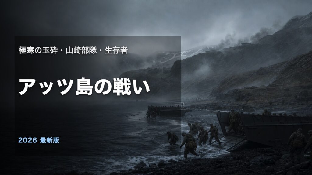 アッツ島の戦いとは極寒の玉砕と山崎部隊を解説するアイキャッチ画像