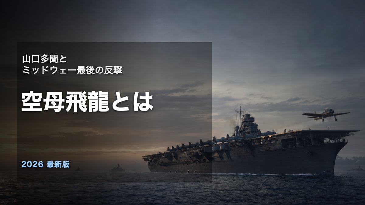 空母飛龍とは山口多聞とミッドウェー最後の反撃を解説するアイキャッチ画像