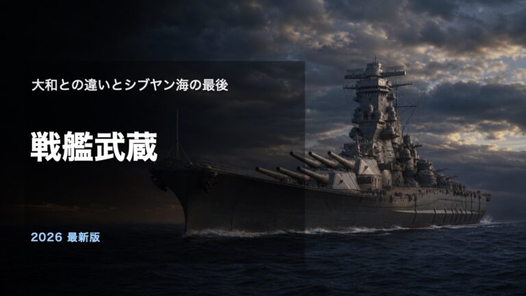 戦艦武蔵と大和との違い、シブヤン海の最後を解説するアイキャッチ画像