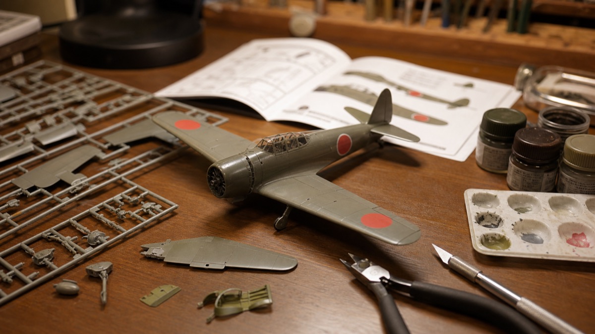 彩雲のプラモデル制作イメージ