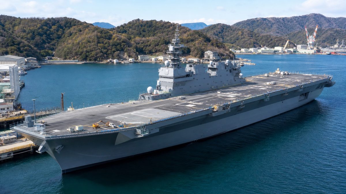 F-35B運用改修中のいずも型