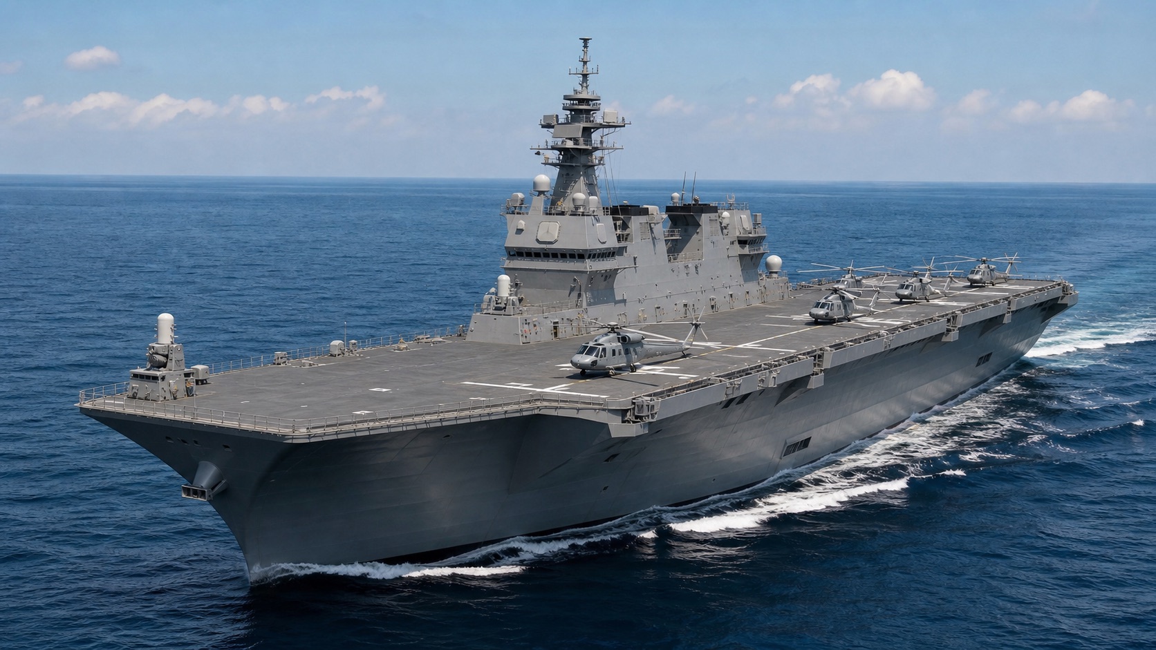 いずも型護衛艦の全通甲板イメージ