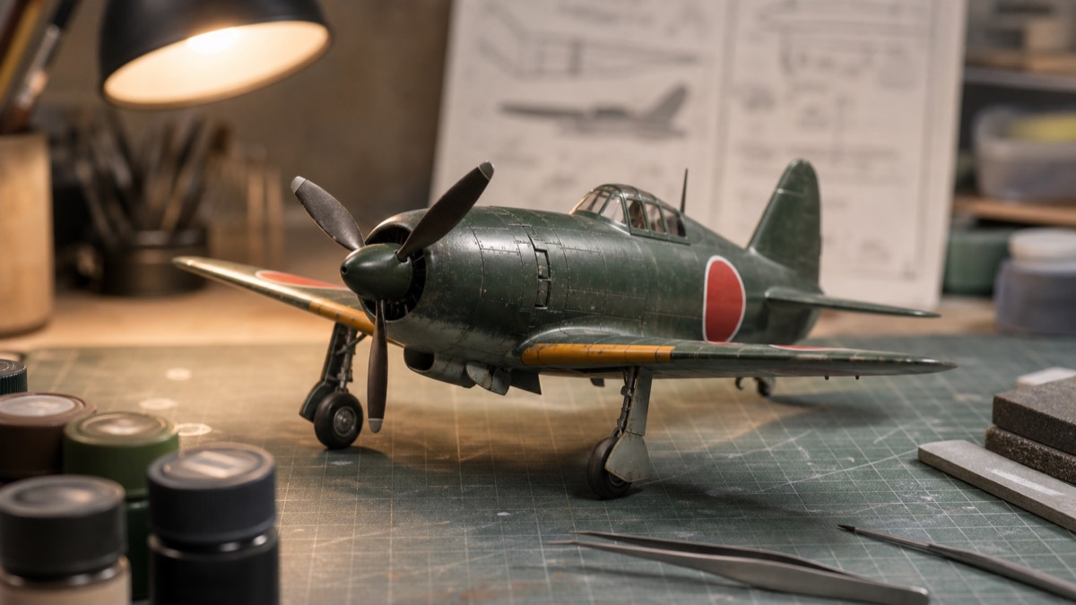 雷電J2Mプラモデル制作イメージ